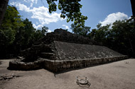 Group D Ball Court at Coba - coba mayan ruins,coba mayan temple,mayan temple pictures,mayan ruins photos